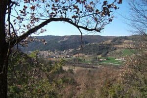 Vue du village du Castellet