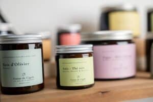 Bougies cire d'olive provence