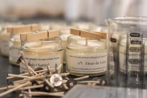 Bougies atelier artisanal végétales cire naturelle