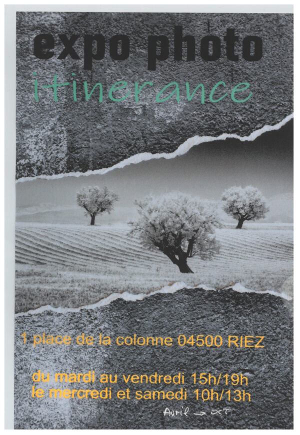 Exposition de photos - Itinérance_Riez