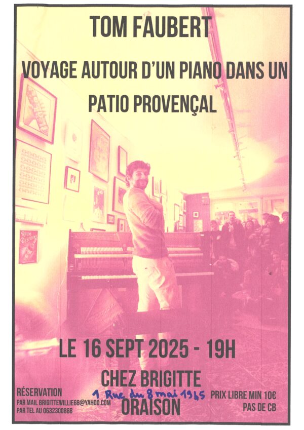 Tom Faubert "voyage autour d'un piano"_Oraison