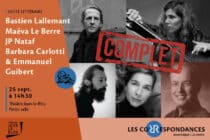 Les correspondances : Sieste littéraire et acoustique avec Emmanuel Guibert_Manosque