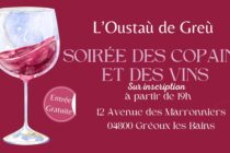 Soirée Dégustation « Des Copains et des Vins »