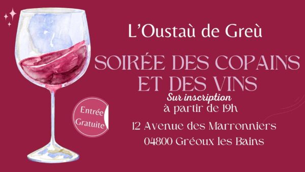 Soirée Dégustation « Des Copains et des Vins »