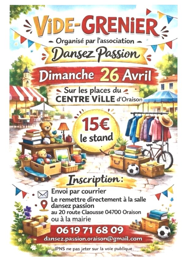 Vide grenier_Oraison