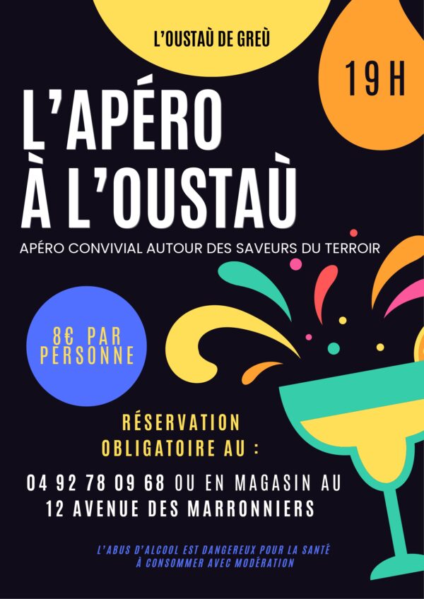 L’Apéro à L’oustaù – Dégustation des apéritifs locaux