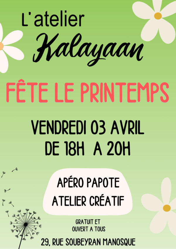 L&rsquo;atelier Kalayaan fête le printemps