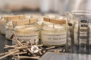 Bougies atelier artisanal végétales cire naturelle