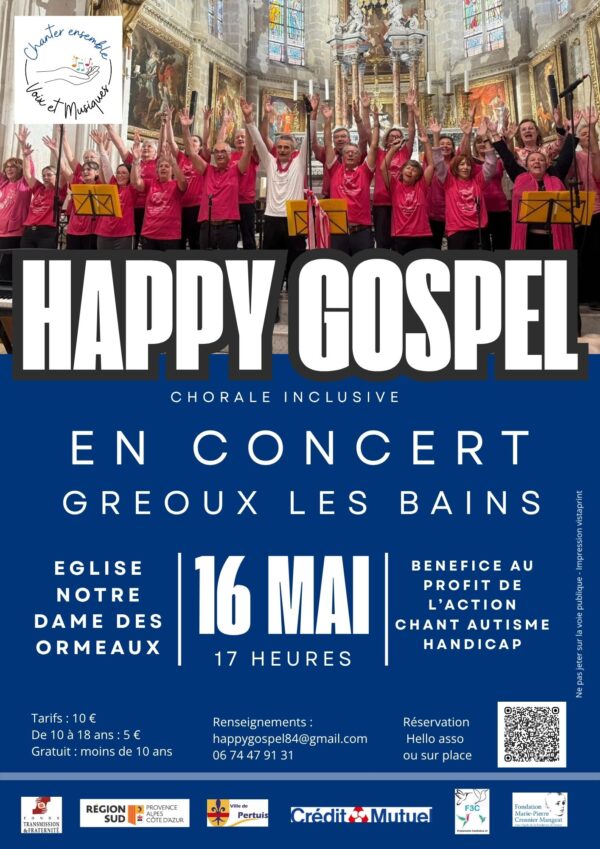 concert Gospel 16 mai 2026