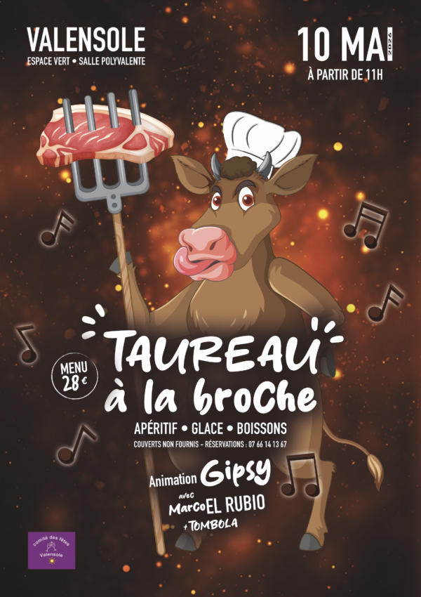 Taureau à la broche