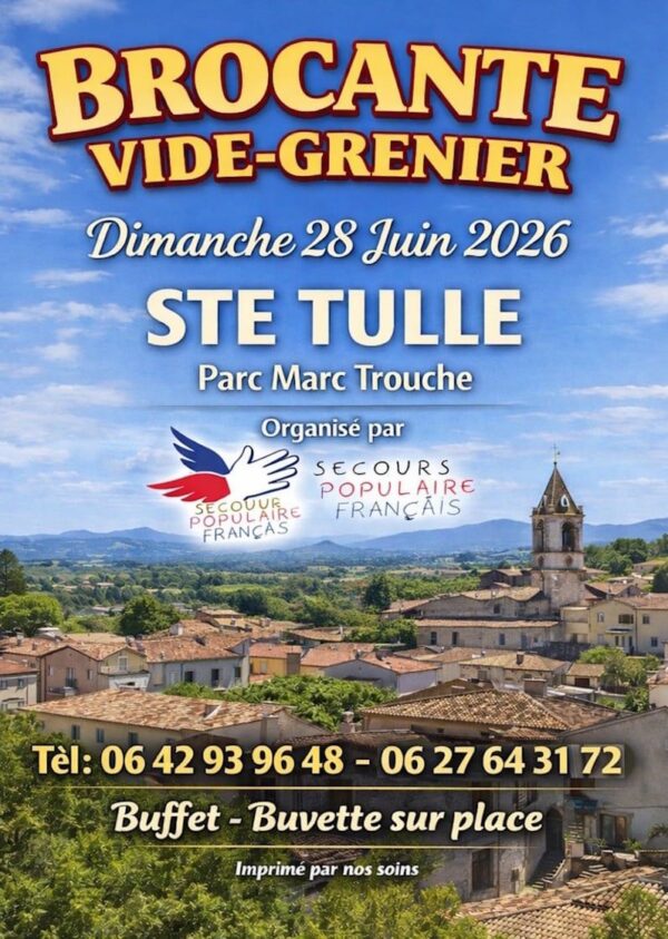 Vide grenier du Secours Populaire_Sainte-Tulle