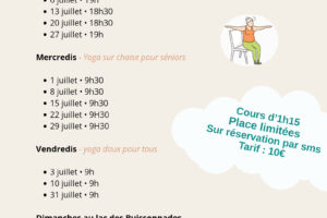 Yoga au lac des Buissonnades_Oraison