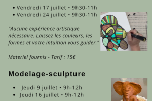 Atelier "Modelage et sculpture"_Oraison
