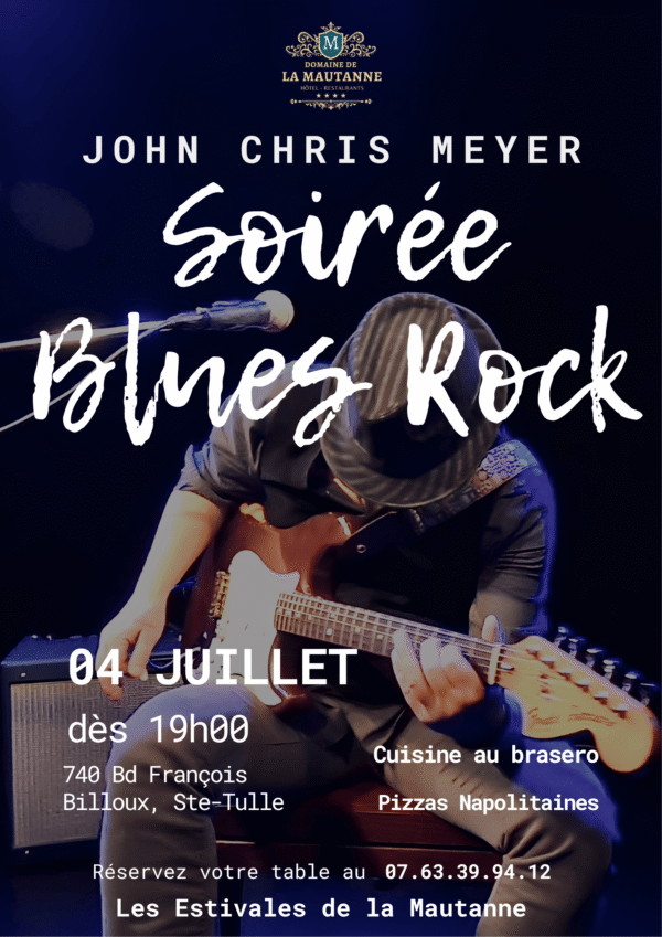 Affiche Soirée Blues Rock