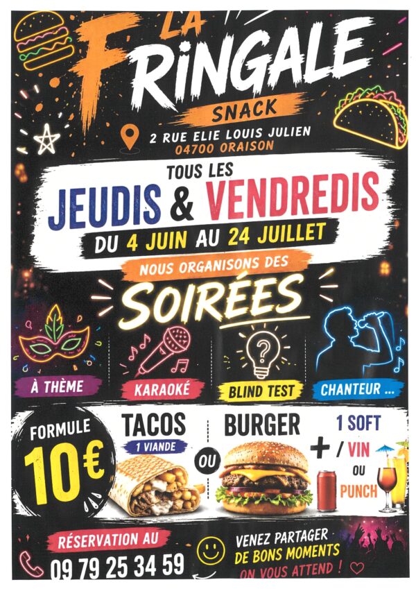 Les soirées de la Fringale_Oraison