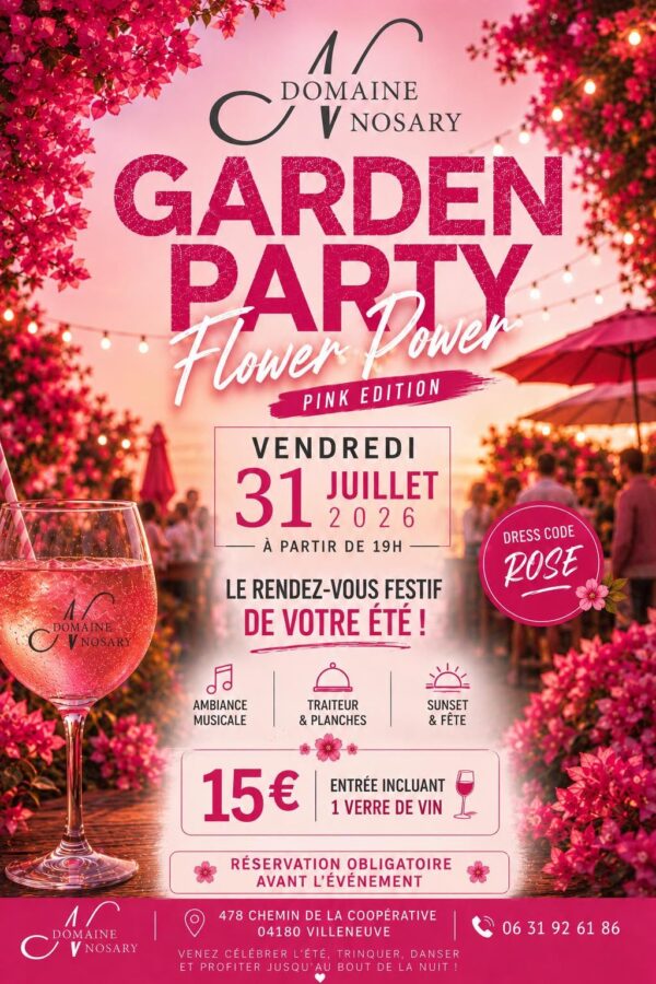Garden Party "Flower Power" Domaine Nosary_Villeneuve