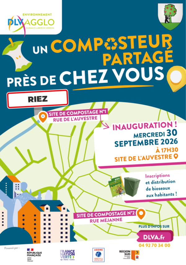 Inauguration du compostage partagé à Riez !