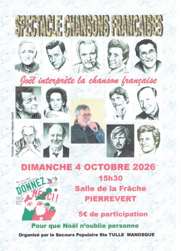 Spectacle chansons françaises