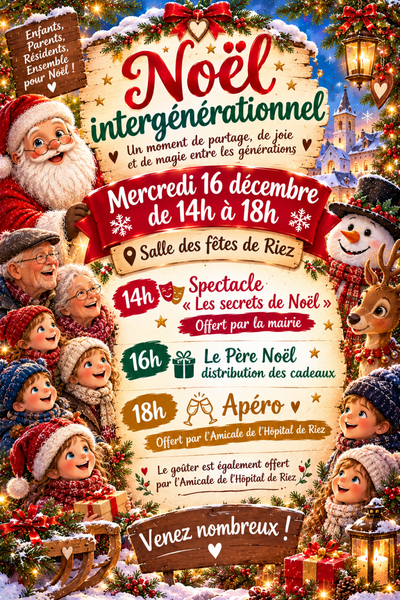 Noël intergénérationnel à Riez