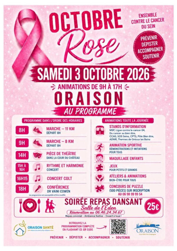 Octobre rose à Oraison_Oraison