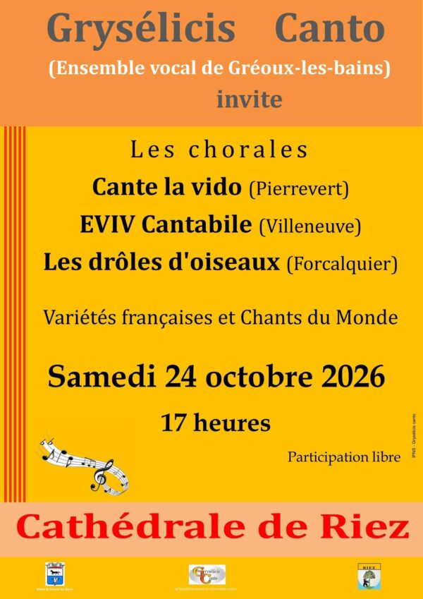 Concert de chant choral_Riez